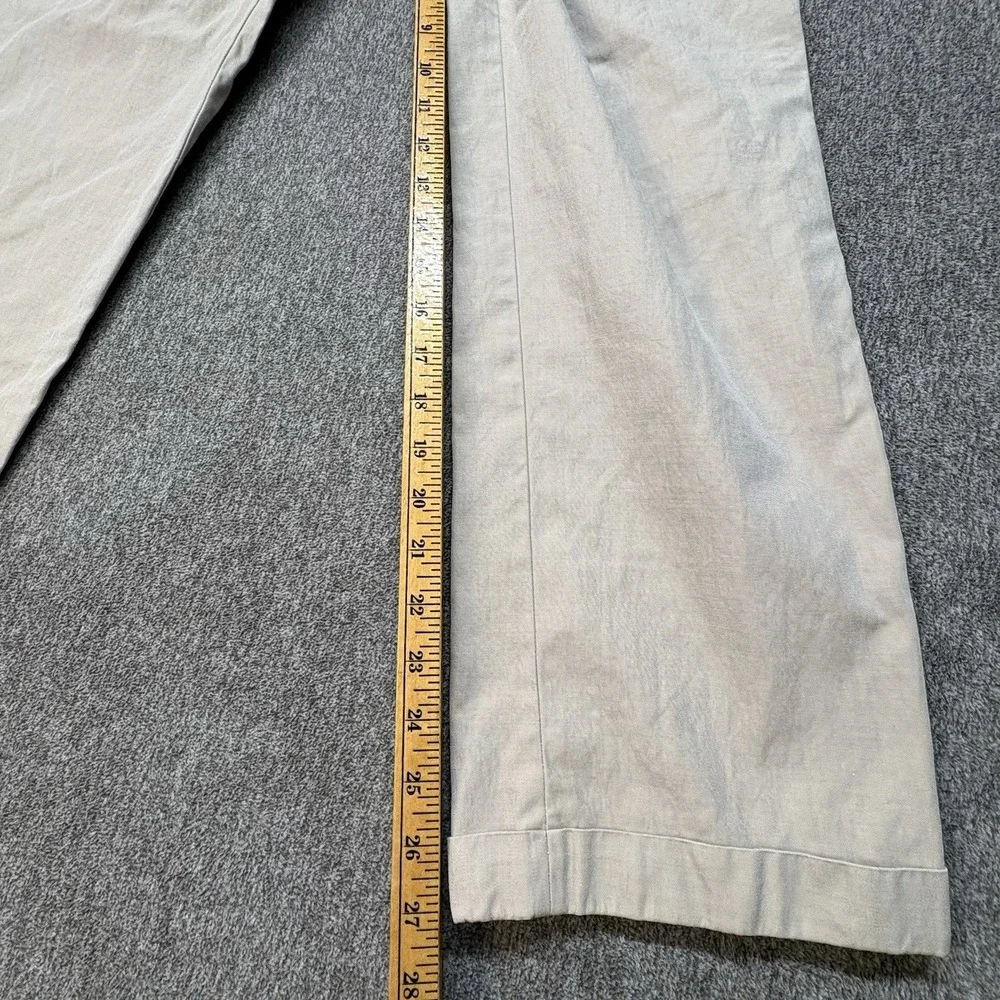 Brooks Brothers 1818 Fitzgerald Linen Blend Pants Mens‎ 35X27 Tessuti di Sondrio